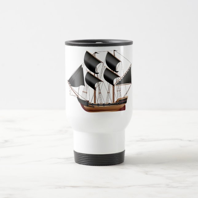 Mug De Voyage Navire Pirate (Centre)