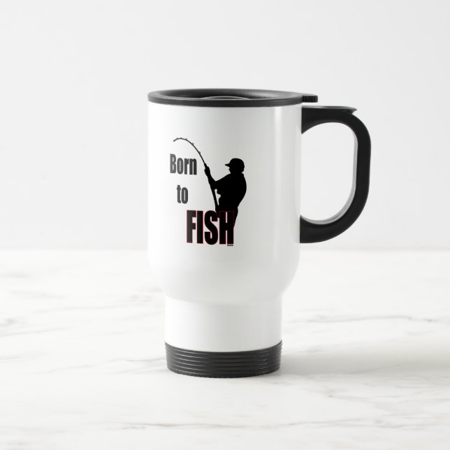 Mug De Voyage Né à Fish (Droite)
