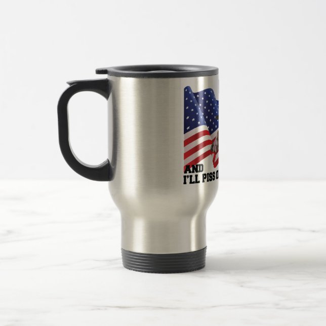Mug De Voyage Ne brûle pas mon drapeau (Gauche)