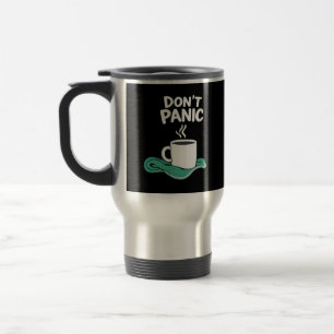 Mug De Voyage Ne panique pas avec serviette