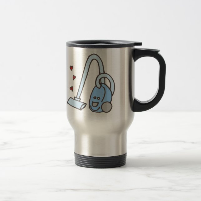 Mug De Voyage Nettoyeur de vide avec coeur (Droit)