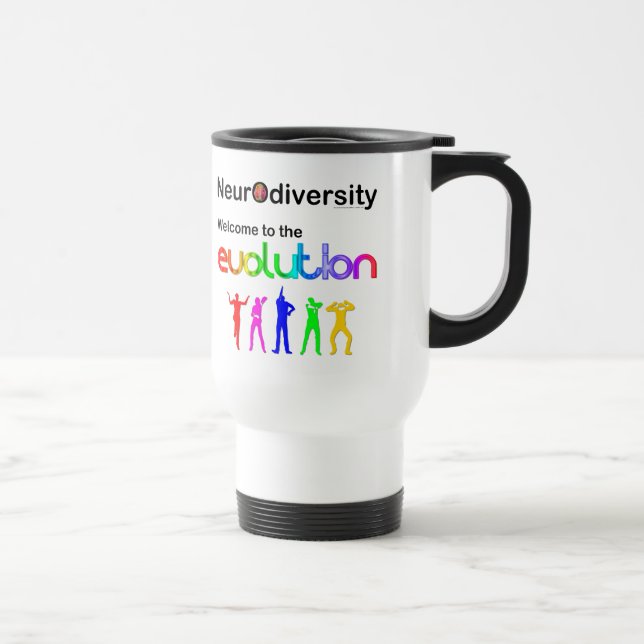 Mug De Voyage Neurodiversité Bienvenue dans l'Évolution (Droite)