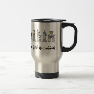 Mug De Voyage New York Hanoukka NYC Chanukah Fêtes juives