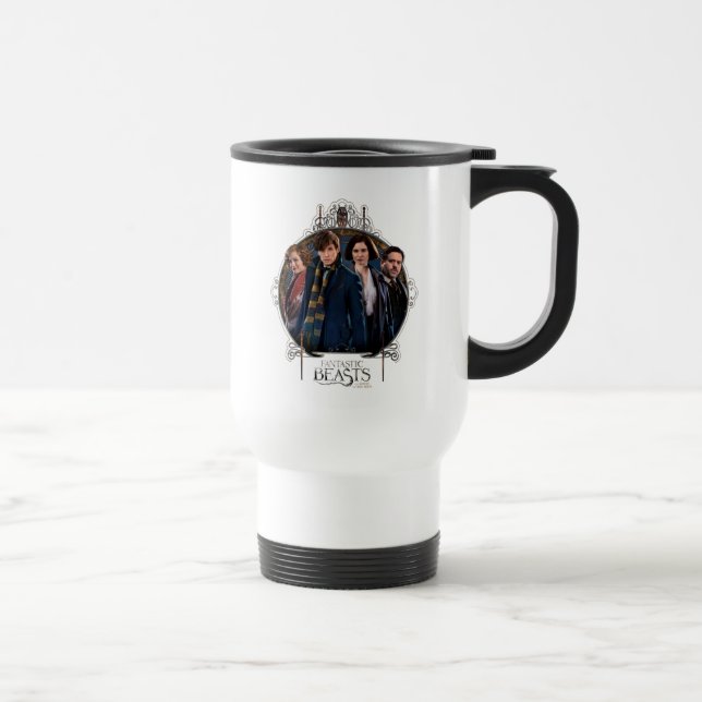 Mug De Voyage NEWT SCAMANDER™ et entreprise Art Nouveau Frame (Droite)