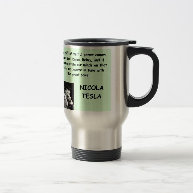 Mug De Voyage Nicola Tesla (Droit)