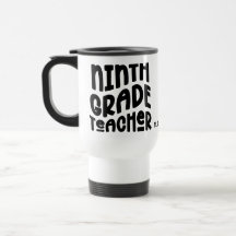 Ninth Grade Teacher Black Typography Design