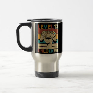 Mug De Voyage Niveau 13 Année Vieux Déverrouillé 13e Anniversair