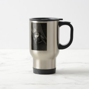 Mug De Voyage Niveaux de gris de la grille des années 1930