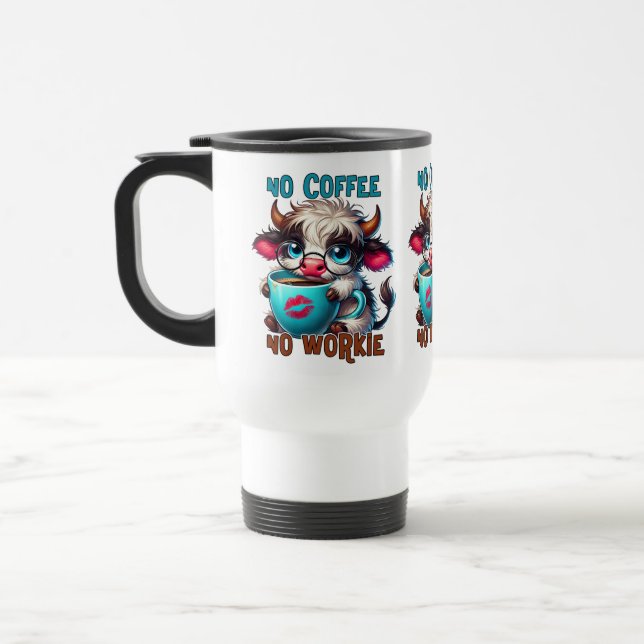 Mug De Voyage No Coffee No Workie  (Gauche)