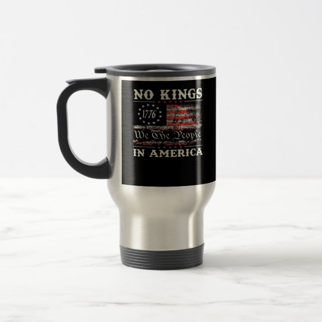 Mug De Voyage No Kings In America United States Independence Cla (Gauche)