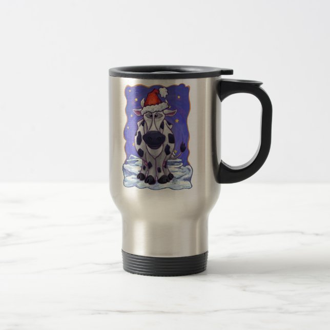 Mug De Voyage Noël à la vache (Droit)