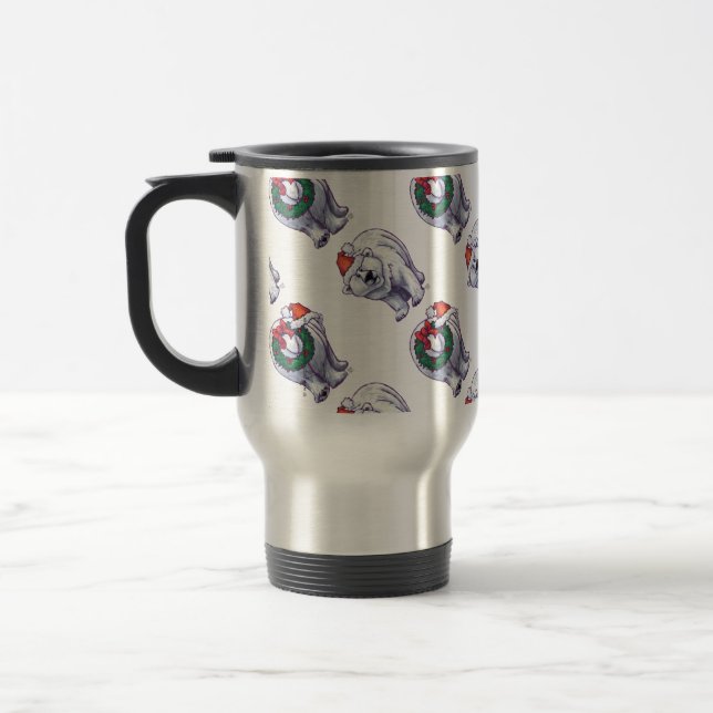 Mug De Voyage Noël à l'ours polaire (Gauche)