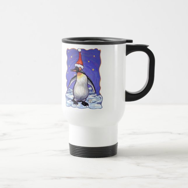 Mug De Voyage Noël des pingouins (Droite)