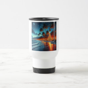 Mug De Voyage Noël hawaïen/tropical