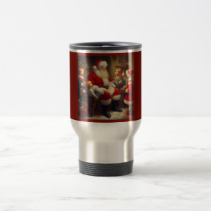 Mug De Voyage Noël Père Noël avec enfants 3