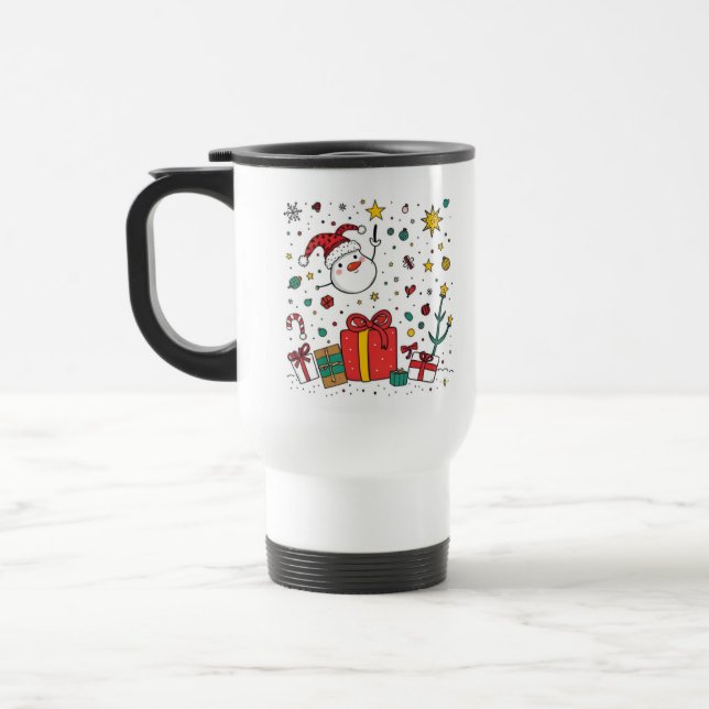 Mug De Voyage Noël personnalisé (Gauche)