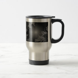 Mug De Voyage Noël Poinsettia Noir Et Gris V
