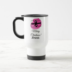 Mug De Voyage Noël rose
