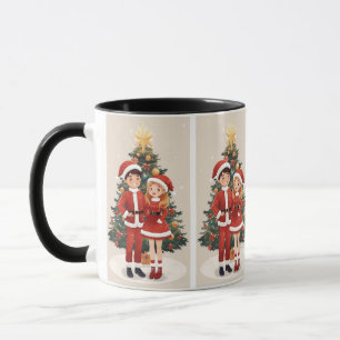 Mug de voyage Noël Santa mignon pour un hiver cosy