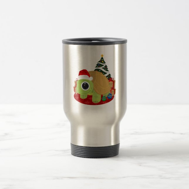 Mug De Voyage Noël - Tortue (Centre)