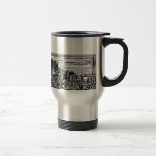 Mug De Voyage Noir blanc New York City Skyline