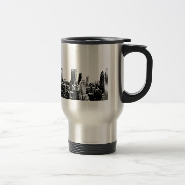 Mug De Voyage Noir et blanc New York City (Droit)
