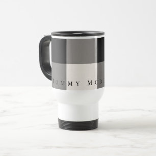 Mug De Voyage Noir, Gris, Bloc d'ivoire texturé