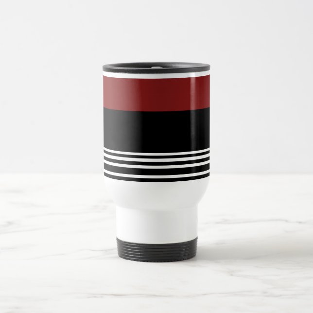 Mug De Voyage Noir Rouge Blanc>Mug de Voyage Café (Centre)