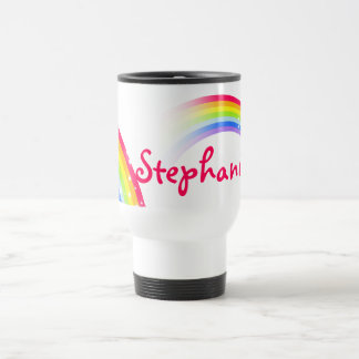 Mug De Voyage Nom de 9 lettres personnalisé rainbow travel club
