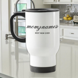Mug De Voyage Nom de la calligraphie personnalisée de la meilleu
