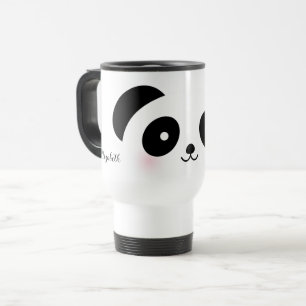 Mug De Voyage Nom mignon de coutume d'ours panda de bande