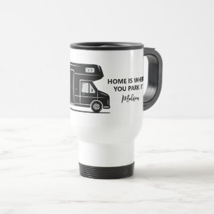 Mug De Voyage Nom personnalisé & Camionnette de texte