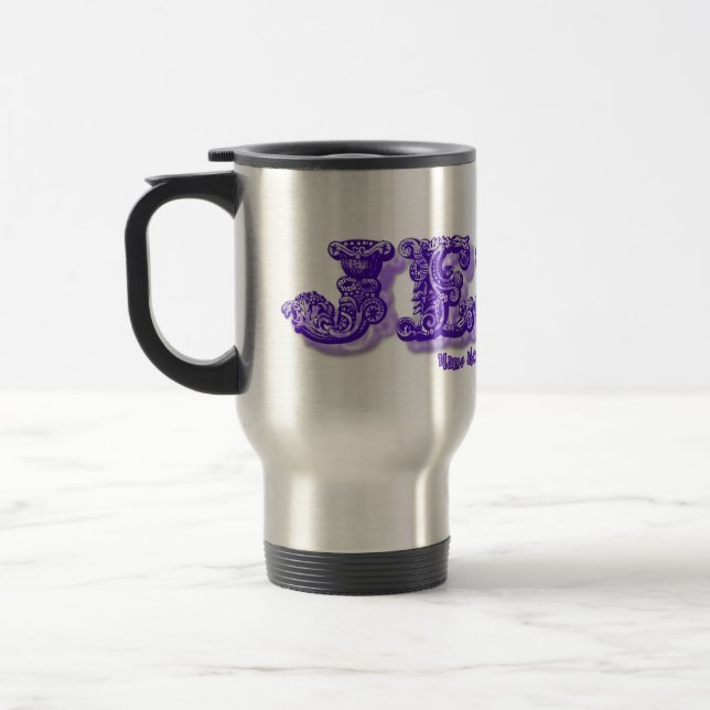 Mug De Voyage Nom personnalisé de Jésus Nom au-dessus de tous le (Gauche)