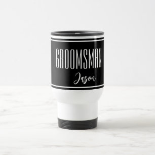 Mug De Voyage Nom personnalisé Groomsman Travel Musique