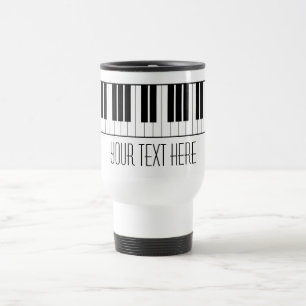 Mug De Voyage Nom personnalisé Piano Keys Clavier enseignant élè