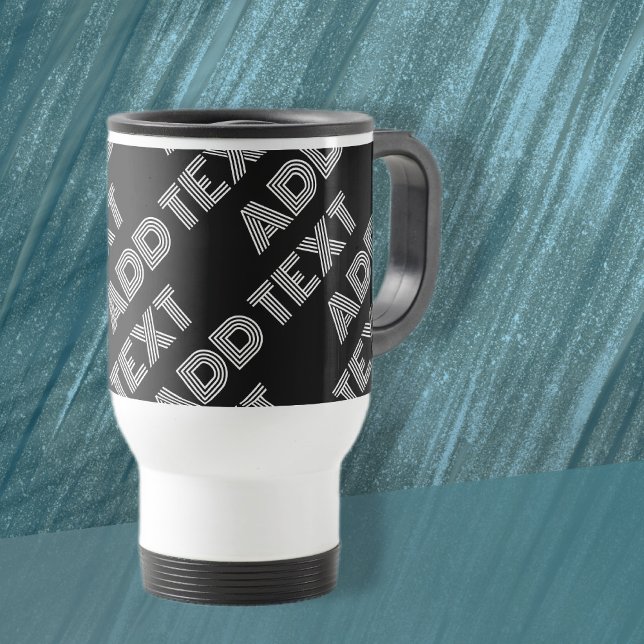Mug De Voyage Nom rétro-moderne gras ou Motif Word (Créateur téléchargé)