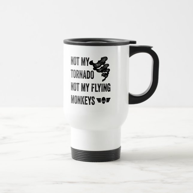Mug De Voyage Non ma tornade non mes singes de vol (Droite)