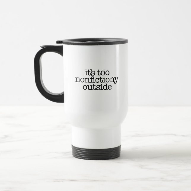 Mug De Voyage Nonfictiony Outside Book Lover (Gauche)