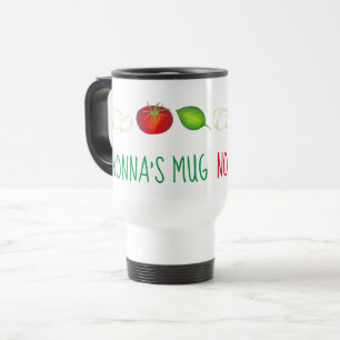 Mug De Voyage Nonna Mozzarella Tomato Basil Italienne grand-mère