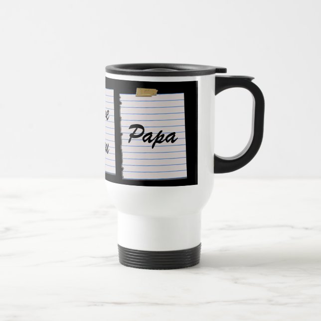 Mug De Voyage Notes d'amour pour le papa (Droite)
