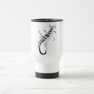 Mug De Voyage Notes de piano et de musique