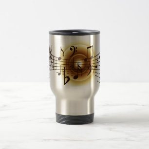 Mug De Voyage Notes musicales élégantes