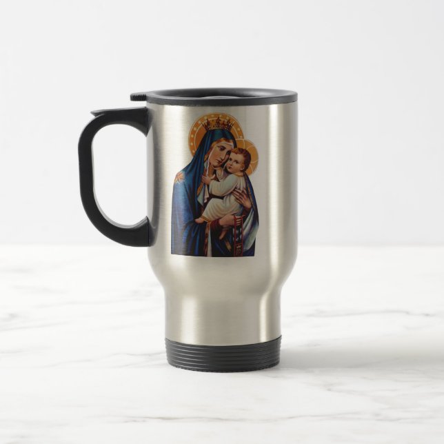 Mug De Voyage Notre-Dame du Mont-Carmel Art dévotionnel (Gauche)
