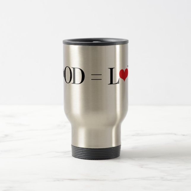 Mug De Voyage Nourriture = amour (Centre)