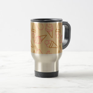 Mug De Voyage Nourriture d'été mignonne avec contours de glace