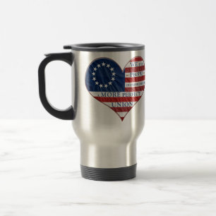 Mug De Voyage Nous Le Peuple Le Coeur Du Drapeau Américain