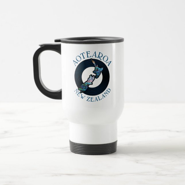 MUG DE VOYAGE NOUVELLE-ZÉLANDE CARTE PAUA (Gauche)