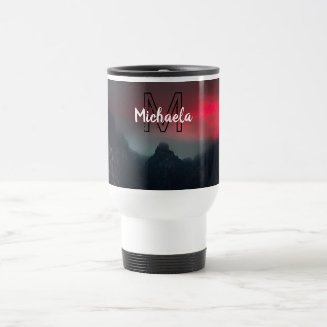 Mug De Voyage Nuages brûlants, brouillard et monographie des mon (Centre)