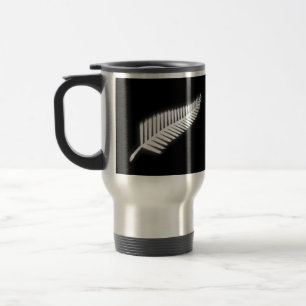 Mug De Voyage NZ Silver Fern Emblem National Emblem Cadeau Patri