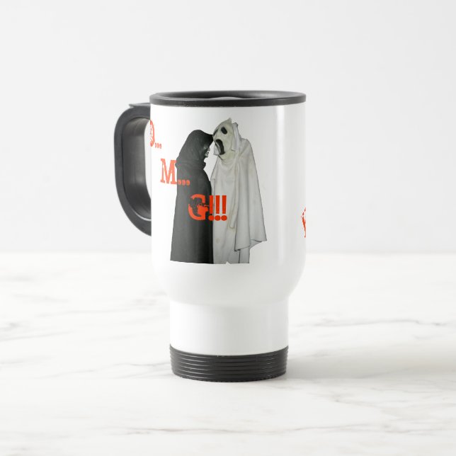 MUG DE VOYAGE O. . . M. . . G ! (Devant gauche)